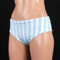 ほのか♡ちゃん愛用 可愛い水色ストライプ ジュニア ビキニパンツ 150 f2043