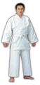 柔道衣セット（上衣＋ズボン＋帯）ホワイト・適合身長170～180cm