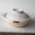 GINPO銀峯製墨貫入のmini土鍋5.5号16.8cm/一人用の湯豆腐や鍋料理に♪