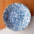 洋食にも和食にも♪【早春シリーズ】青つる草総柄の深み皿20.5cm