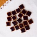 昭和30年代レトロこげ茶色タイル(約13mm角)【20粒入り】