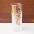 ゴールド竹林柄すりガラスゾンビ―グラス/ロングタンブラー