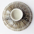 【蓋ファン】蓋付き丼の【蓋だけ】茶千筋トクサ柄