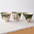 赤津焼/瀬戸焼/織部玉露茶器【湯のみ】単品販売