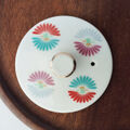 【蓋ファン】鶴と菊の目でたい柄の急須の蓋のみ
