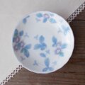 昭和レトロ食器★淡い紫色の鉄線の花柄小皿12cm