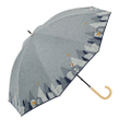 【遮光】フォレストアニマル刺繍パラソル(晴雨兼用)　GY