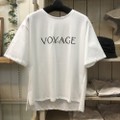 きれいめコットン天竺　ロゴTシャツ（VOYAGE）　WH