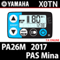 YAMAHA PAS Mina 2017 PA26M X0TN ハンドル手元スイッチ Ver.2