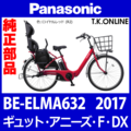 Panasonic ギュット・アニーズ・F・DX（2017）BE-ELMA632 ワイドかろやかスタンド2【スタピタ2対応・支柱２本：黒 ← 銀】Ver.2