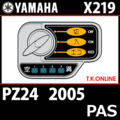 YAMAHA PAS（2005）PZ24 X219 ハンドル手元スイッチ Ver.2【即納】