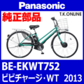 Panasonic ビビチャージ・WT（2013）BE-EKWT752 前輪モーター右側ハーネスカバー