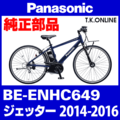 Panasonic ジェッター（2014-2016）BE-ENHC649 駆動系消耗部品② アシストギア＋軸止クリップ【納期：◎】