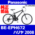 Panasonic ハリヤ（2008）BE-EPH672 駆動系消耗部品⑤B 外装7速フリーホイール【ボスフリー型】11-28T【長距離・高速巡航用】