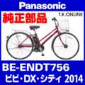 Panasonic ビビ・DX・シティ（2014）BE-ENDT756 駆動系消耗部品② アシストギア＋軸止クリップ