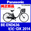 Panasonic ビビ・DX（2014）BE-END636 モーター【メーカーリビルド】代替品