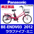 Panasonic ララファイブ・ミニ（2012）BE-ENDV03 ハンドル手元スイッチ【代替品：デザイン変更】