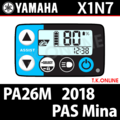 YAMAHA PAS Mina 2018 PA26M X1N7 ハンドル手元スイッチ Ver.2
