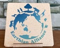 【地球蘇生プロジェクト】ロゴ入り珪藻土コースター