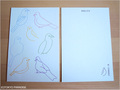 postcard　鳥７羽/seven birds