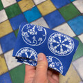「朝顔」｜家紋帳から選んだ「蔓朝顔の丸」と「糸輪に六つ朝顔」を組み合わせ