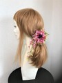 お花と葉のハットピン★ミニ
