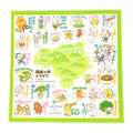 阿波っ子どうぶつ／「いろいろ阿波弁」クリーニングクロス(緑)