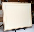 在庫リユース・中古品額縁　72×62㎝　木目ホワイト
