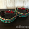 パラコード手編み幅広首輪#248カスタム 2頭お揃いセット