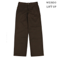 weirdo WIND UP  ワインドアップ WORK Pants 65polye "BROWN"