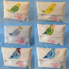 【受注販売】ポケットティッシュ・インコ柄