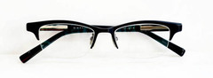 【シーンを問わず掛けられる程よい天地幅を持たせたモデル】ジャポニスム　JD-005　Col.05  Mat Black/Stone Gray