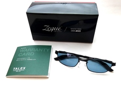 【Zeque by ZEAL OPTICS 限定セラコート×TALEXの限定カスタム・偏光サングラス】Zeque by ZEAL OPTICS（ゼクーバイジールオプティクス） × TALEX（タレックス）　AVENGE elf(アヴェンジエルフ)　GRAPHITE BLACK / TALEX イーズブルー シングルコート