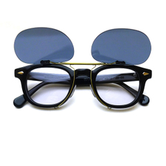 TART OPTICAL ARNEL　JD-04 46サイズ対応・クリップオンサングラス / アンティークゴールド：ダークグレーEX（偏光）