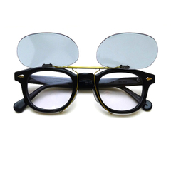 TART OPTICAL ARNEL　JD-04 46サイズ対応・クリップオンサングラス / アンティークゴールド：ライトグレー（偏光）