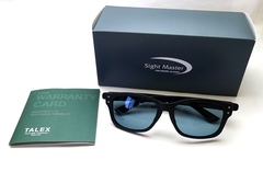 【Sight Master×TALEXの限定カスタム・偏光サングラス】Sight Master（サイトマスター） × TALEX（タレックス）　Classico Plus DL　マットブラック / TALEX イーズブルー シングルコート