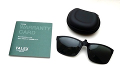 【お手持ちのメガネにそのまま装着できるクリップオンサングラス】ABClip（エービークリップ） × TALEX（タレックス）クリップオン・サングラス　ABC-01 BKM（ブラックマット） / トゥルービューフォーカス ノンコート