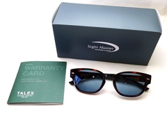 【Sight Master×TALEXの限定カスタム・偏光サングラス】Sight Master（サイトマスター） × TALEX（タレックス）　Magnifico DL　ブラウンデミ / TALEX イーズブルー シングルコート