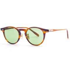 BOSTON CLUB（ボストンクラブ）　HUDSON（ハドソン）　col.02（フレーム：Brown Sasa / レンズ：Green）