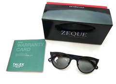 【Zeque by ZEAL OPTICS×TALEXの限定カスタム・偏光サングラス】Zeque by ZEAL OPTICS（ゼクーバイジールオプティクス） × TALEX（タレックス）　Juno（ジュノ） MATTE BLACK / TALEX トゥルービュー シングルコート