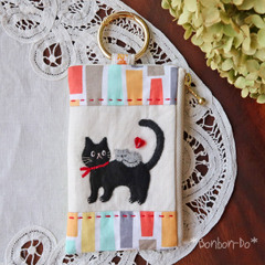 【SOLD OUT】黒猫の日常フラグメントケース(おんぶ猫)