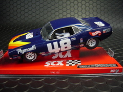 SCX 1/32 ｽﾛｯﾄｶｰ　　63580◇ Plymouth Barracuda 　#48 Dan Gurney 　ダンガーニのAARクーダは入手困難です。希少モデル！★見逃さないで！。