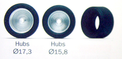 Slot It　1/32ｽﾛｯﾄｶｰﾊﾟｰﾂ　　pt27◇F22 ｺﾝﾊﾟｳﾝﾄﾞ　ｽﾘｯｸﾀｲﾔ　　PT27/20x10mm　　4本パック　　　　◇各社モデルに流用可能