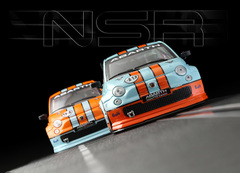 NSR　1/32 ｽﾛｯﾄｶｰ　　sw◆FIAT500 Abarth Assetto Corse 　#49/blue ” Gulf   Limited Edition” for Specia Request  of 200  　　入手困難です！200台だけのリクエストオーダーモデル！★入荷！