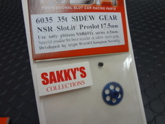 NSR　1/32　ｽﾛｯﾄｶｰﾊﾟｰﾂ　　6035◆NSR・スロットイット・プロスロット用　サイドワインダー・軽量スパギヤー/35T　17.5mm径　　 　Ford-GT/P68/MkⅡ/917K/Abarth500他に！◆Slotitやproslotにも！！