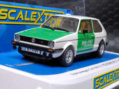 Scalextric 1/32 ｽﾛｯﾄｶｰ　C4572◆ Volkswagen Golf Mk1 GTI Polizei Edition.　パトライトも点灯する　VWゴルフのポリスエディション出ました！◆新発売 入荷完了～！