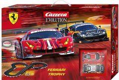 Carrera Evolution 132 ｺｰｽｾｯﾄ　25230◆Ferrari Trophy  "フェラーリ トロフィー" set      フェラーリ 488 GT3　2台入りフルセット　全長6.3ｍ　人気のフェラr-リ488、2台入りset！◆お買い得アナログset ！ 