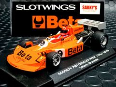Slotwings 1/32 ｽﾛｯﾄｶｰ　 W045-02◆March 761 F1  "Beta" #9/Vittorio Brambilla   1976 Italian Grand Prix.　★マーチ761 最新モデル・入荷済み！