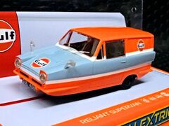 Scalextric 1/32 ｽﾛｯﾄｶｰ　C4193◆ Reliant Regal Van ”Gulf Edition”.　　リライアント・リーガル バンにガルフエディション！★待望の再入荷。