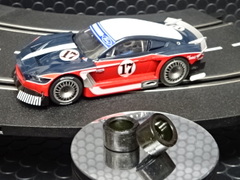 ｵﾘｼﾞﾅﾙ･ﾒｲﾄﾞ 1/32 　ウレタン・スリックタイヤ◆カレラのフォード・マスタング GTY 専用サイズ！　　　リヤ2本set◆ハイグリップ from U.S.A.　★カレラのNEWマスタングGTY専用サイズ登場！　 